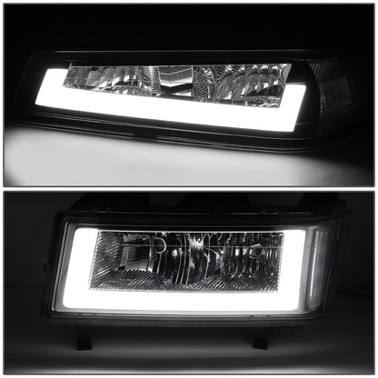 FAROS 04-12 CHEVY COLORADO - LED RUNNING LIGHTS REQUIRE TAPPING INTO EXISTING WIRING - LED DRL - CHROME HOUSING / CLEAR CORNER - 9006 LOW BEAM / 9005 HIGH