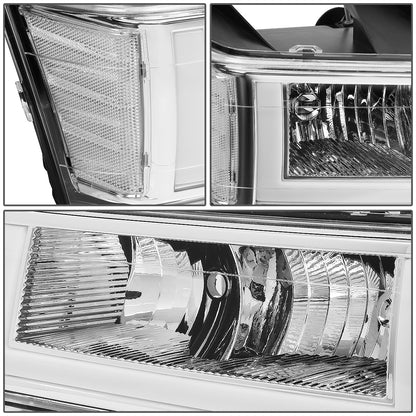 FAROS 04-12 CHEVY COLORADO - LED RUNNING LIGHTS REQUIRE TAPPING INTO EXISTING WIRING - LED DRL - CHROME HOUSING / CLEAR CORNER - 9006 LOW BEAM / 9005 HIGH