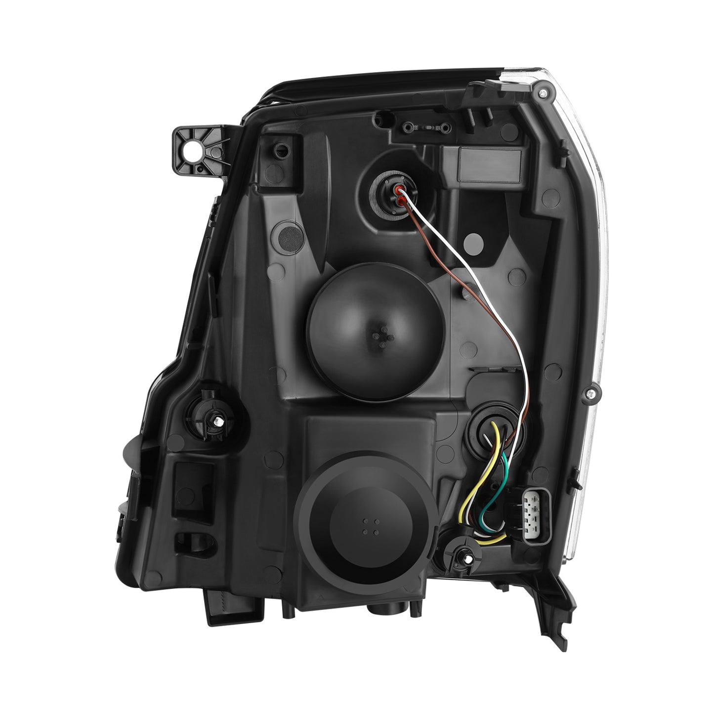 FAROS 07-14 CADILLAC ESCALADE / 07-14 CADILLAC ESCALADE ESV / 07-13 CADILLAC ESCALADE EXT - PROJECTOR HOUSING - H7 / H1 - BLACK HOUSING / AMBER CORNER