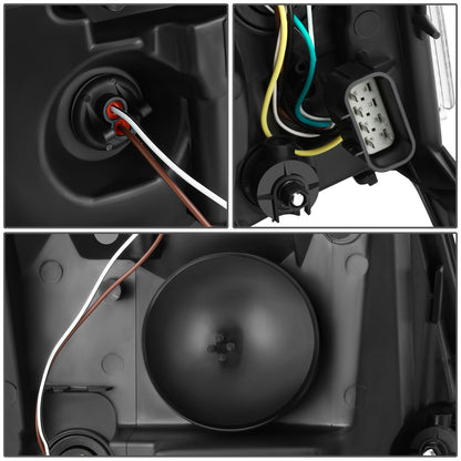 FAROS 07-14 CADILLAC ESCALADE / 07-14 CADILLAC ESCALADE ESV / 07-13 CADILLAC ESCALADE EXT - PROJECTOR HOUSING - H7 / H1 - BLACK HOUSING / AMBER CORNER