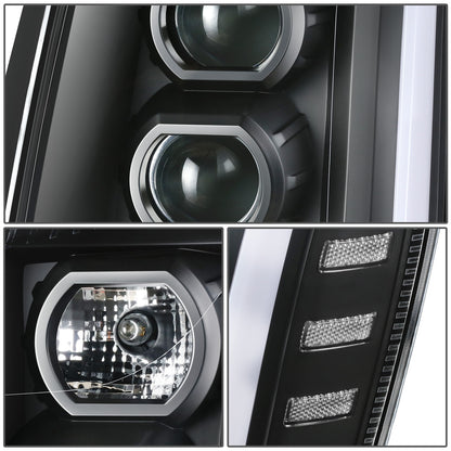 FAROS 07-14 CADILLAC ESCALADE / 07-14 CADILLAC ESCALADE ESV / 07-13 CADILLAC ESCALADE EXT - PROJECTOR HOUSING - H7 / H1 - BLACK HOUSING / CLEAR CORNER