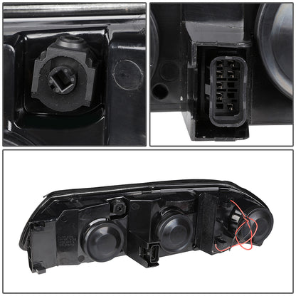 FAROS 00-05 CHEVY IMPALA 4-DOOR - LED DRL - SMOKE HOUSING / CLEAR CORNER - 9006 LOW BEAM / 9005 HIGH BEAM