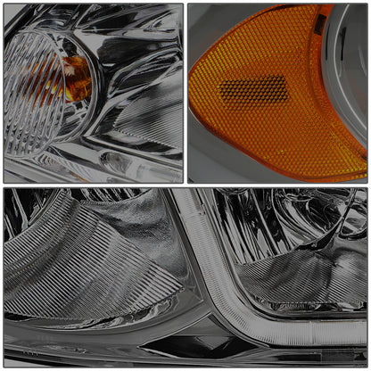 FAROS 06-13 CHEVY IMPALA / 06-07 MONTE CARLO / 14-16 CHEVY IMPALA LIMITED 2/4-DOOR - LED DRL - SMOKE HOUSING / AMBER CORNER - H11 LOW BEAM / H9 HIGH BEAM