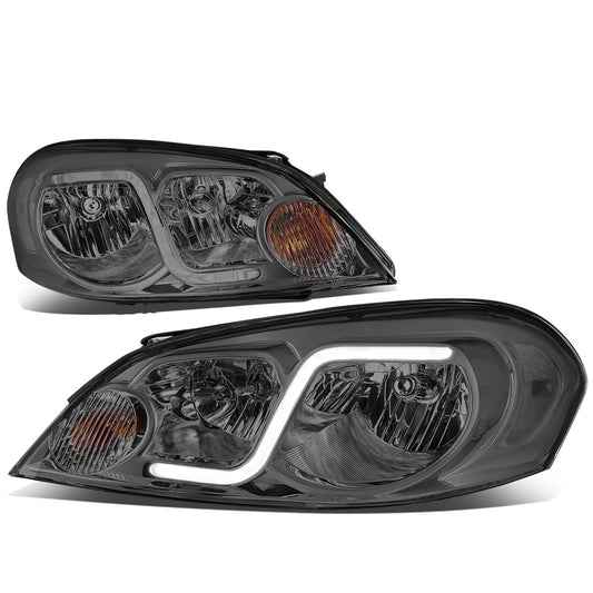 FAROS 06-13 CHEVY IMPALA / 06-07 MONTE CARLO / 14-16 CHEVY IMPALA LIMITED 2/4-DOOR - LED DRL - SMOKE HOUSING / CLEAR CORNER - H11 LOW BEAM / H9 HIGH BEAM