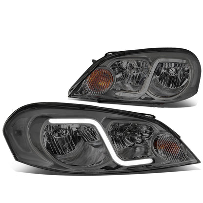 FAROS 06-13 CHEVY IMPALA / 06-07 MONTE CARLO / 14-16 CHEVY IMPALA LIMITED 2/4-DOOR - LED DRL - SMOKE HOUSING / CLEAR CORNER - H11 LOW BEAM / H9 HIGH BEAM