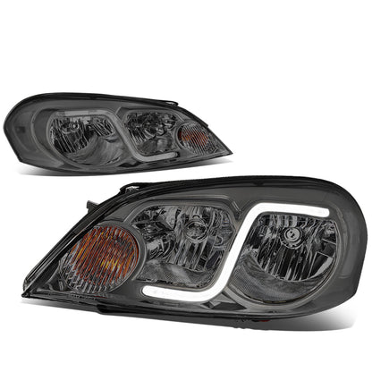 FAROS 06-13 CHEVY IMPALA / 06-07 MONTE CARLO / 14-16 CHEVY IMPALA LIMITED 2/4-DOOR - LED DRL - SMOKE HOUSING / CLEAR CORNER - H11 LOW BEAM / H9 HIGH BEAM