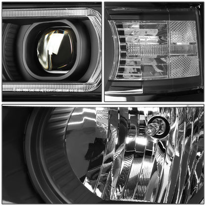 FAROS 14-15 CHEVROLET SILVERADO 1500 - LED DRL - BLACK HOUSING / CLEAR CORNER - H1 LOW BEAM / 9005 HIGH BEAM