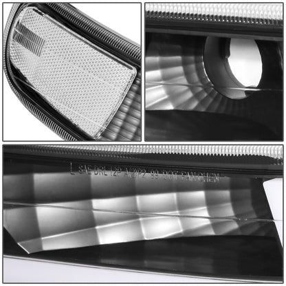 FAROS 99-02 CHEVY SILVERADO 1500, 2500 / 01-02 CHEVY SILVERADO 1500HD, SILVERADO 2500HD, SILVERADO 3500 / 00-06 CHEVY SUBURBAN 1500, SUBURBAN 2500, TAHOE - LED DRL - DRL REQUIRES WIRING INTO EXISTING LIGHTING HARNESS - 4PC - BLACK HOUSING / CLEAR CORNER