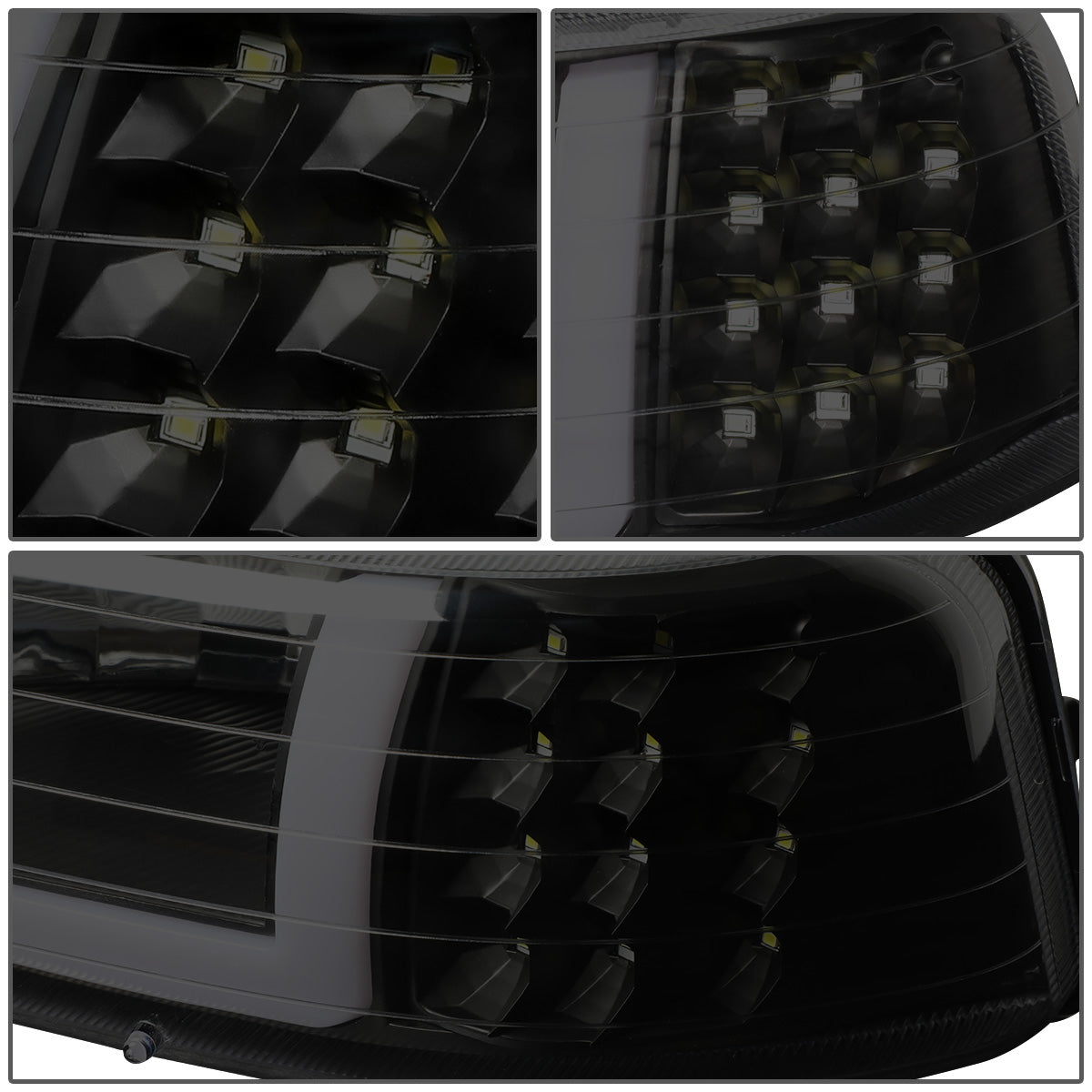 FAROS 99-02 CHEVY SILVERADO 1500, 2500 / 01-02 CHEVY SILVERADO 1500HD, SILVERADO 2500HD, SILVERADO 3500 / 00-06 CHEVY SUBURBAN 1500, SUBURBAN 2500, TAHOE - LED DRL - DRL REQUIRES WIRING INTO EXISTING LIGHTING HARNESS - 4PC - BLACK HOUSING / CLEAR CORNER /