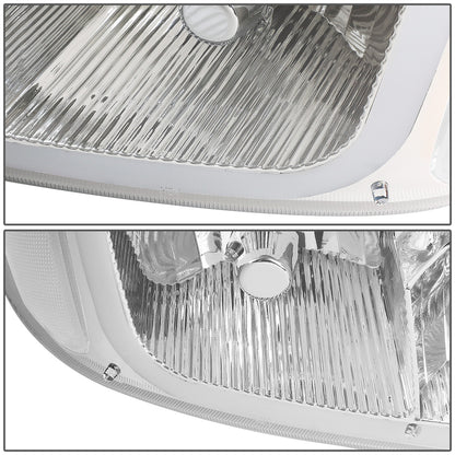 FAROS 2001 GMC SIERRA C3 / 02-06 GMC SIERRA 1500 DENALI / 01-06 GMC YUKON DENALI, YUKON XL 1500 DENALI / 2007 GMC SIERRA 1500 DENALI - LED DRL - 4PC - CHROME HOUSING / CLEAR CORNER