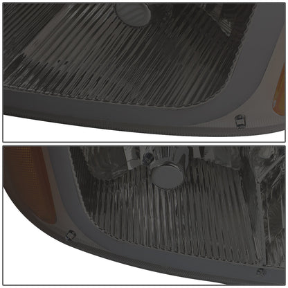 FAROS 2001 GMC SIERRA C3 / 02-06 GMC SIERRA 1500 DENALI / 01-06 GMC YUKON DENALI, YUKON XL 1500 DENALI / 2007 GMC SIERRA 1500 DENALI - LED DRL - 4PC - SMOKE HOUSING / AMBER CORNER