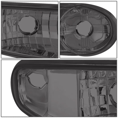 FAROS 2001 GMC SIERRA C3 / 02-06 GMC SIERRA 1500 DENALI / 01-06 GMC YUKON DENALI, YUKON XL 1500 DENALI / 2007 GMC SIERRA 1500 DENALI - LED DRL - 4PC - SMOKE HOUSING / AMBER CORNER