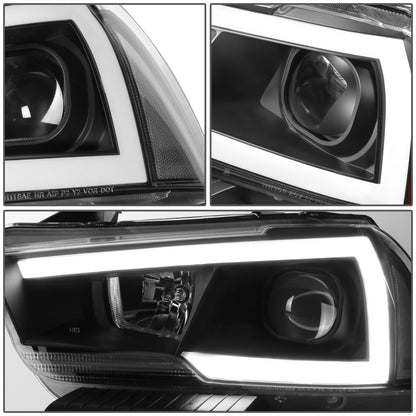 FAROS 11-14 DODGE CHARGER WITH HALOGEN HEADLIGHTS - LED DRL - PROJECTOR - BLACK HOUSING / CLEAR CORNER - 9005 HIGH / H11 LOW BEAM / 3157A TURN SIGNAL