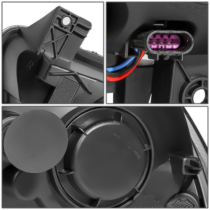 FAROS 11-14 DODGE CHARGER WITH HALOGEN HEADLIGHTS - LED DRL - PROJECTOR - BLACK HOUSING / CLEAR CORNER - 9005 HIGH / H11 LOW BEAM / 3157A TURN SIGNAL
