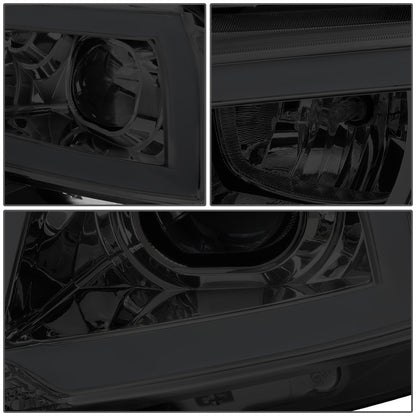 FAROS 11-14 DODGE CHARGER WITH HALOGEN HEADLIGHTS - LED DRL - PROJECTOR - SMOKE HOUSING / CLEAR CORNER - 9005 HIGH / H11 LOW BEAM / 3157A TURN SIGNAL