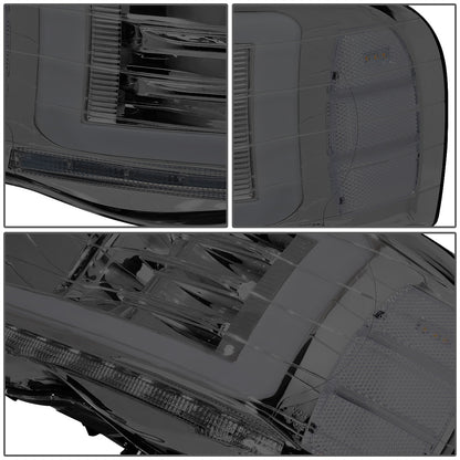 FAROS 06-08 DODGE RAM 1500 / 06-09 RAM 2500 , 3500 2/4-DOOR - FOR 2009 , FIT OLD BODY STYLE ONLY - DOES NOT FIT NEW BODY STYLE MODELS - STOCK HEADLIGHTS WITHOUT AMBER BAR - LED DRL - SMOKE HOUSING / CLEAR CORNER - H13 LOW BEAM / HIGH BEAM