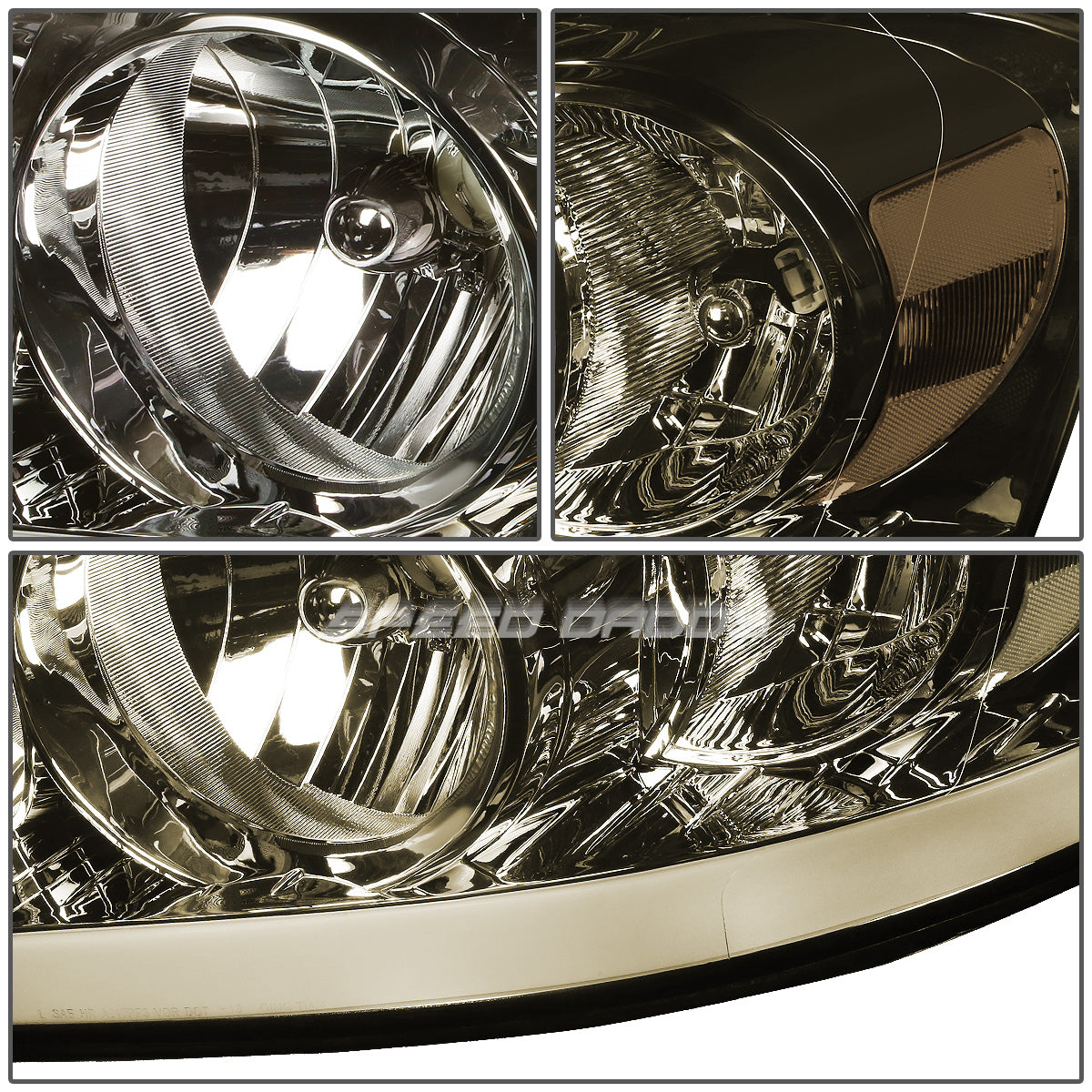 FAROS 06-08 DODGE RAM 1500 / 06-09 RAM 2500 , 3500 2/4-DOOR - FOR 2009 , FIT OLD BODY STYLE ONLY - DOES NOT FIT NEW BODY STYLE MODELS - STOCK HEADLIGHTS WITHOUT AMBER BAR - LED DRL - SMOKE HOUSING / CLEAR CORNER - H13 LOW BEAM / HIGH BEAM