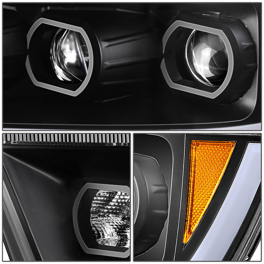 FAROS 19-24 RAM 1500 - WITH FACTORY HALOGEN HEADLIGHTS - OE STYLE - 9005 HIGH / H11 LOW / 12961 MARKER / 4443NA TURN SIGNAL - BLACK HOUSING / AMBER CORNER