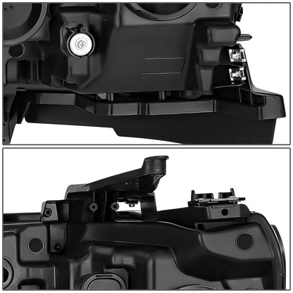 FAROS 19-24 RAM 1500 - WITH FACTORY HALOGEN HEADLIGHTS - OE STYLE - 9005 HIGH / H11 LOW / 12961 MARKER / 4443NA TURN SIGNAL - BLACK HOUSING / AMBER CORNER