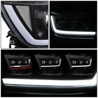 FAROS 19-24 RAM 1500 - WITH FACTORY HALOGEN HEADLIGHTS - OE STYLE - 9005 HIGH / H11 LOW / 12961 MARKER / 4443NA TURN SIGNAL - BLACK HOUSING / CLEAR CORNER