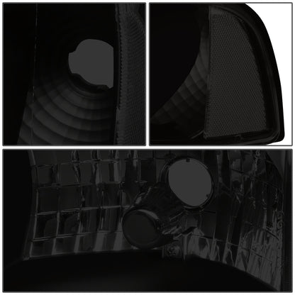 FAROS 94-01 DODGE RAM 1500 / 94-02 DODGE RAM 2500 3500 - DOES NOT FIT SPORT MODELS - LED DRL - SMOKE HOUSING / CLEAR CORNER - 9004 LOW BEAM / HIGH BEAM