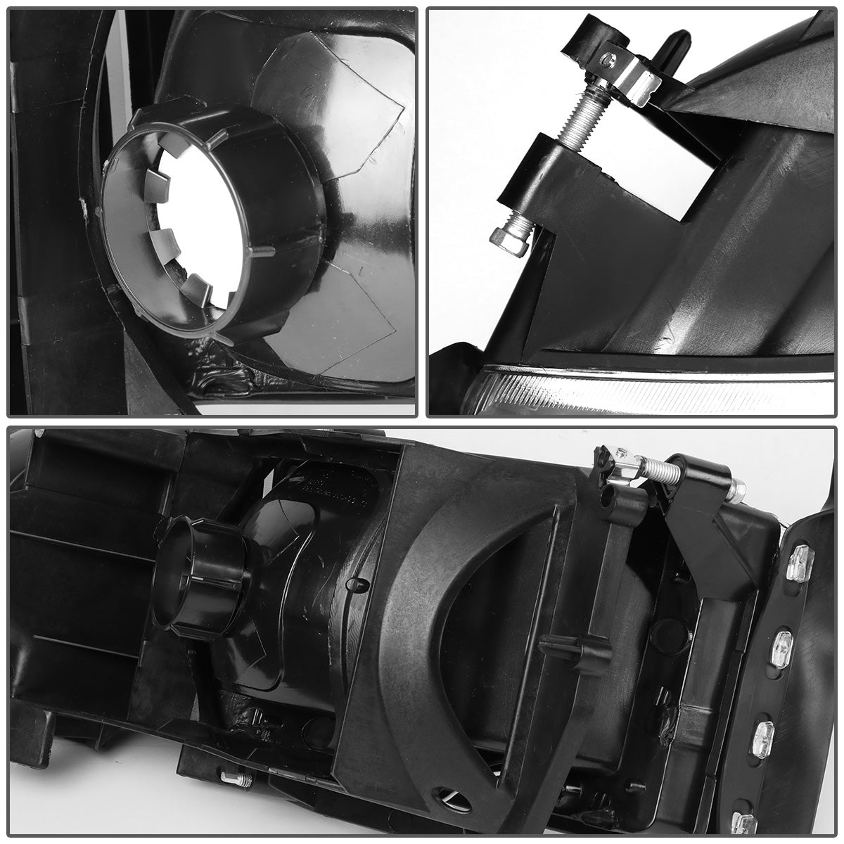 FAROS 94-01 DODGE RAM 1500 / 94-02 DODGE RAM 2500 3500 - DOES NOT FIT SPORT MODELS - LED DRL - SMOKE HOUSING / CLEAR CORNER - 9004 LOW BEAM / HIGH BEAM