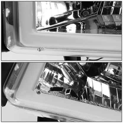 FAROS 94-01 DODGE RAM 1500 / 94-02 DODGE RAM 2500 3500 - DOES NOT FIT SPORT MODELS - LED DRL - CHROME HOUSING / AMBER CORNER - 9004 LOW BEAM / HIGH BEAM