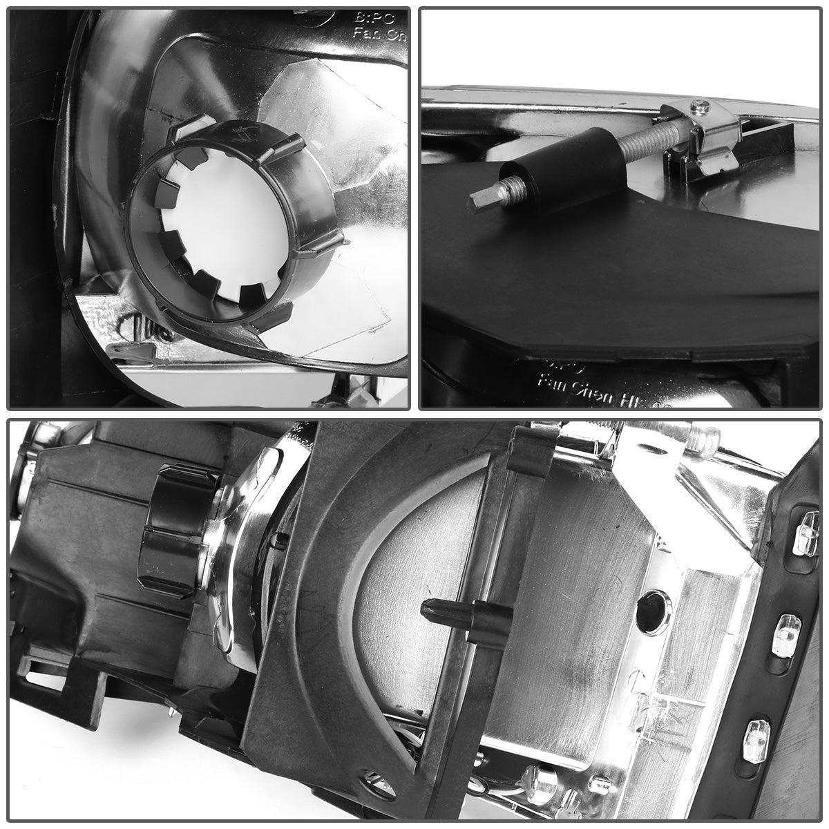 FAROS 94-01 DODGE RAM 1500 / 94-02 DODGE RAM 2500 3500 - DOES NOT FIT SPORT MODELS - LED DRL - CHROME HOUSING / CLEAR CORNER - 9004 LOW BEAM / HIGH BEAM