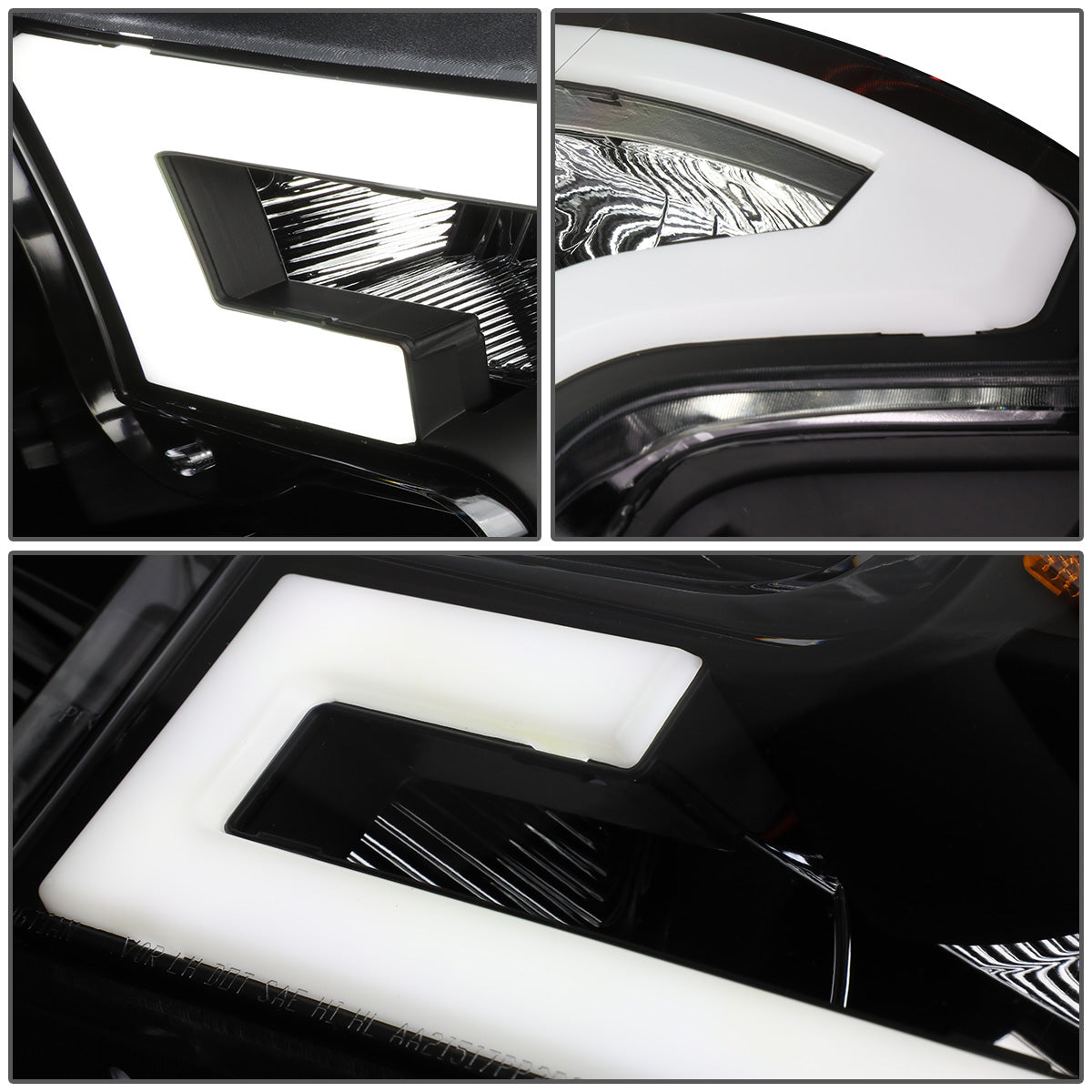 FAROS 15-17 FORD F-150 - ONLY FITS MODELS WITH COMPOSITE HEADLIGHTS - LED DRL - BLACK HOUSING / AMBER CORNER - H11 LOW BEAM / 9005 HIGH BEAM