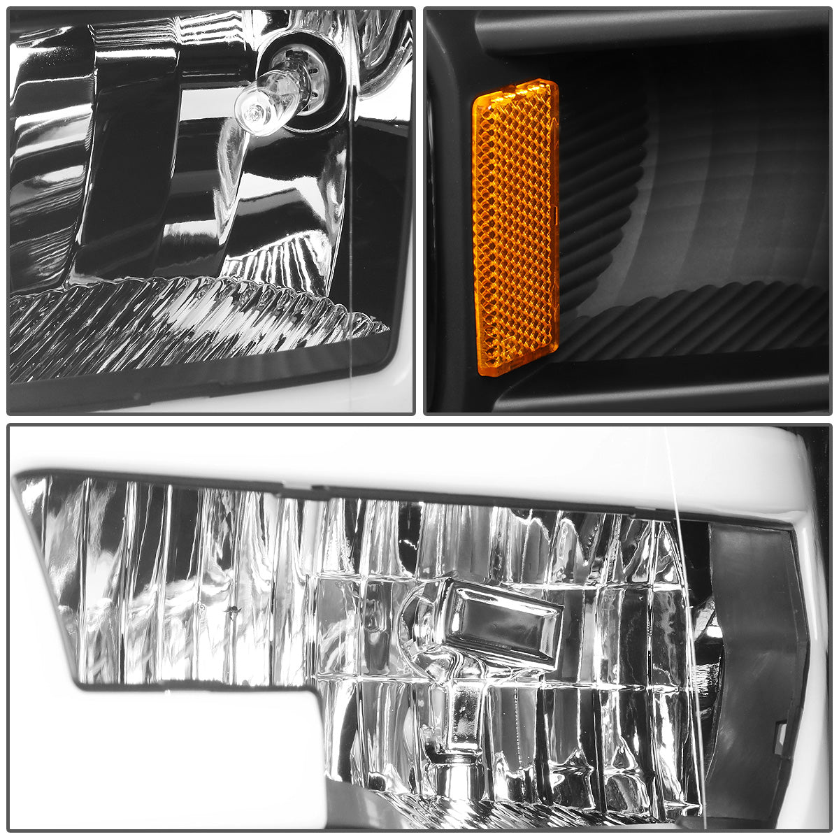 FAROS 15-17 FORD F-150 - ONLY FITS MODELS WITH COMPOSITE HEADLIGHTS - LED DRL - BLACK HOUSING / AMBER CORNER - H11 LOW BEAM / 9005 HIGH BEAM