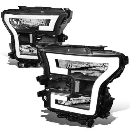 FAROS 15-17 FORD F-150 - ONLY FITS MODELS WITH COMPOSITE HEADLIGHTS - LED DRL - BLACK HOUSING / CLEAR CORNER - H11 LOW BEAM / 9005 HIGH BEAM