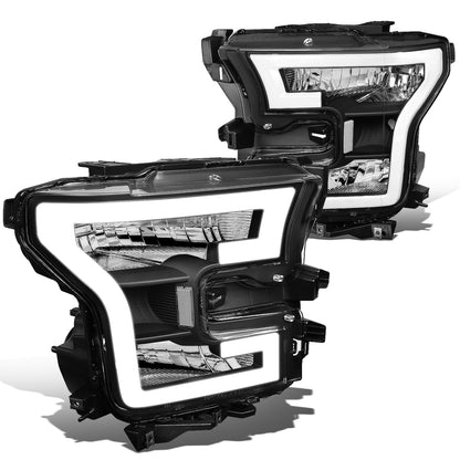 FAROS 15-17 FORD F-150 - ONLY FITS MODELS WITH COMPOSITE HEADLIGHTS - LED DRL - BLACK HOUSING / CLEAR CORNER - H11 LOW BEAM / 9005 HIGH BEAM
