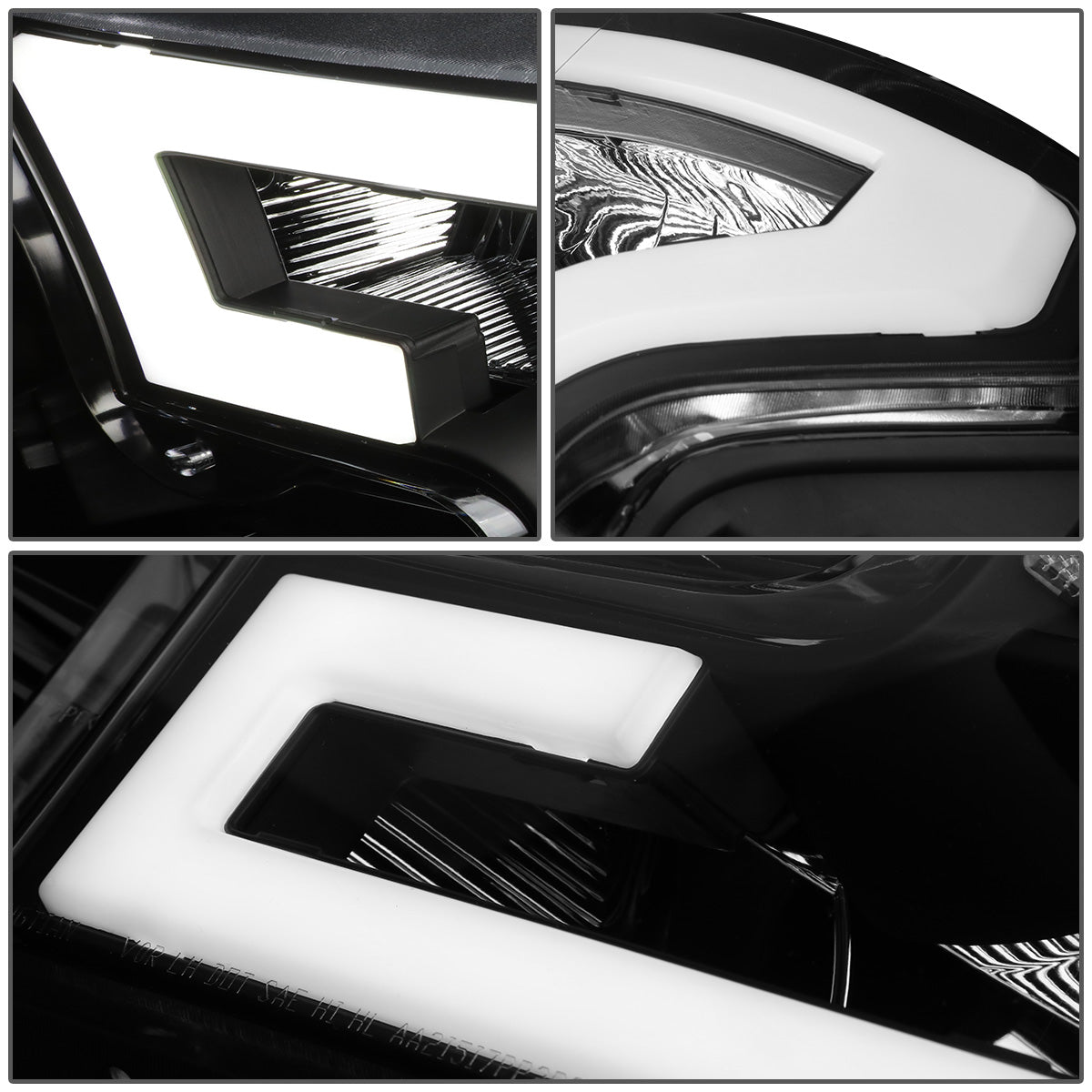 FAROS 15-17 FORD F-150 - ONLY FITS MODELS WITH COMPOSITE HEADLIGHTS - LED DRL - BLACK HOUSING / CLEAR CORNER - H11 LOW BEAM / 9005 HIGH BEAM