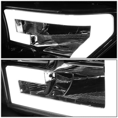 FAROS 15-17 FORD F-150 - ONLY FITS MODELS WITH COMPOSITE HEADLIGHTS - LED DRL - CHROME HOUSING / CLEAR CORNER - H11 LOW BEAM / 9005 HIGH BEAM
