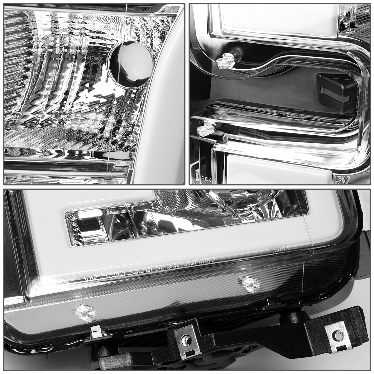 FAROS 15-17 FORD F-150 - ONLY FITS MODELS WITH COMPOSITE HEADLIGHTS - LED DRL - CHROME HOUSING / CLEAR CORNER - H11 LOW BEAM / 9005 HIGH BEAM