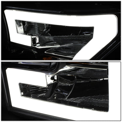 FAROS 15-17 FORD F-150 - ONLY FITS MODELS WITH COMPOSITE HEADLIGHTS - LED DRL - SMOKE HOUSING / AMBER CORNER - H11 LOW BEAM / 9005 HIGH BEAM