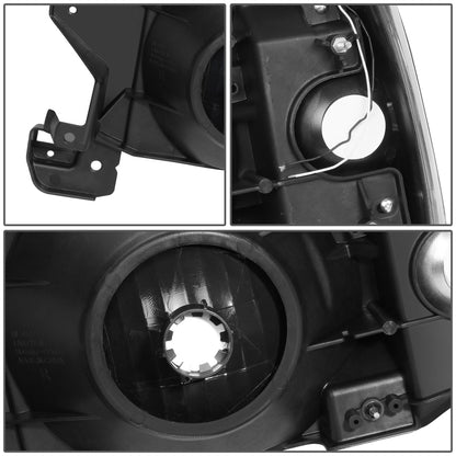 FAROS 87-91 FORD BRONCO - 81-91 FORD F-150 / 87-91 FORD F-250 / 87-91 FORD F-350 - LED DRL - BLACK HOUSING / CLEAR CORNER - 9004 HIGH BEAM / LOW BEAM / 3157 SIGNAL