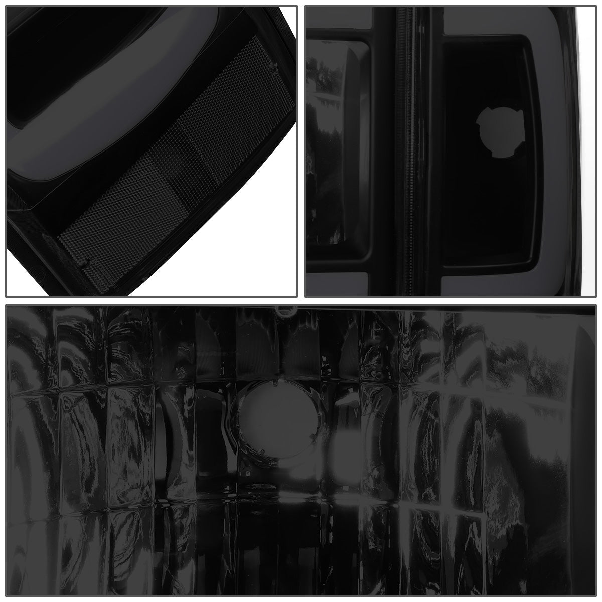 FAROS 87-91 FORD BRONCO - 81-91 FORD F-150 / 87-91 FORD F-250 / 87-91 FORD F-350 - LED DRL - BLACK HOUSING / SMOKE LENS / CLEAR CORNER - 9004 HIGH BEAM / LOW BEAM / 3157 SIGNAL