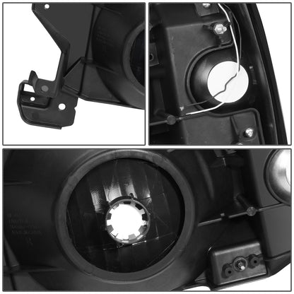FAROS 87-91 FORD BRONCO - 81-91 FORD F-150 / 87-91 FORD F-250 / 87-91 FORD F-350 - LED DRL - BLACK HOUSING / SMOKE LENS / CLEAR CORNER - 9004 HIGH BEAM / LOW BEAM / 3157 SIGNAL