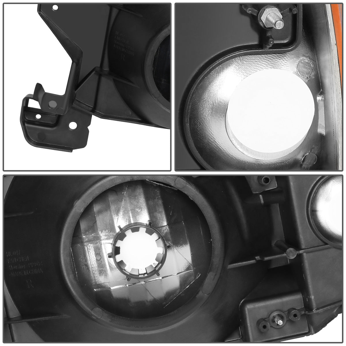 FAROS 87-91 FORD BRONCO - 81-91 FORD F-150 / 87-91 FORD F-250 / 87-91 FORD F-350 - LED DRL - CHROME HOUSING / AMBER CORNER - 9004 HIGH BEAM / LOW BEAM / 3157 SIGNAL