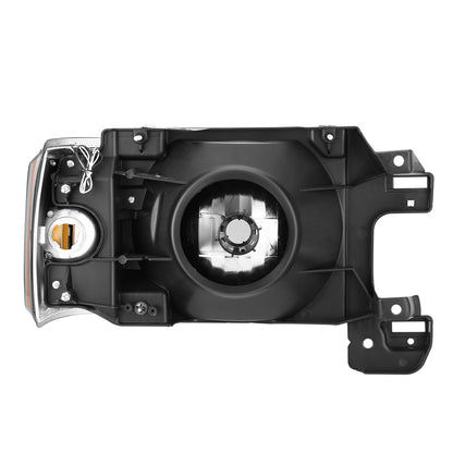 FAROS 87-91 FORD BRONCO - 81-91 FORD F-150 / 87-91 FORD F-250 / 87-91 FORD F-350 - LED DRL - SMOKE HOUSING / AMBER CORNER - 9004 HIGH BEAM / LOW BEAM / 3157 SIGNAL