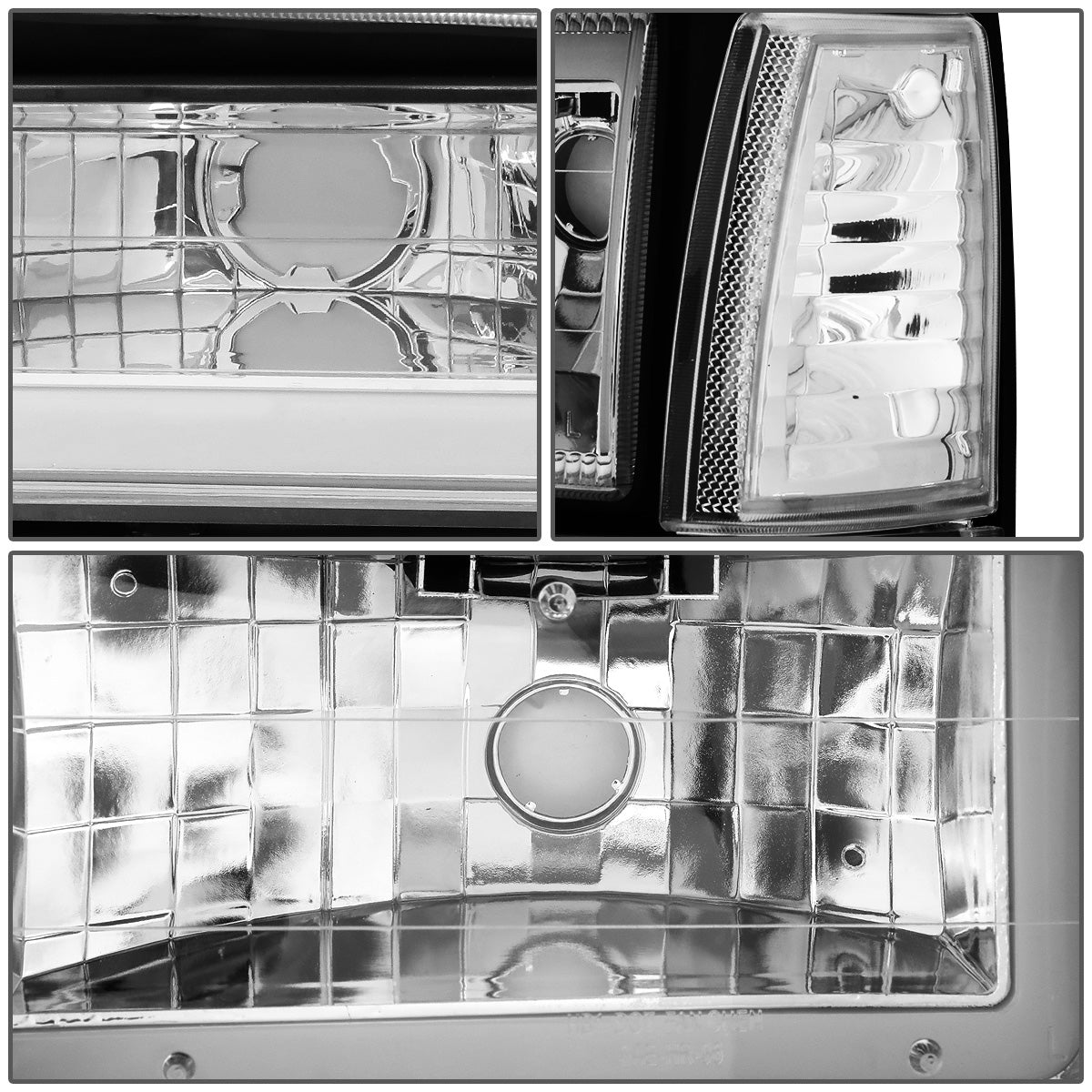 FAROS 91-94 FORD EXPLORER - LED RUNNING LIGHTS REQUIRE TAPPING INTO EXISTING WIRING - LED DRL - CHROME HOUSING / CLEAR CORNER - 9004 LOW BEAM / 9004 HIGH BEAM