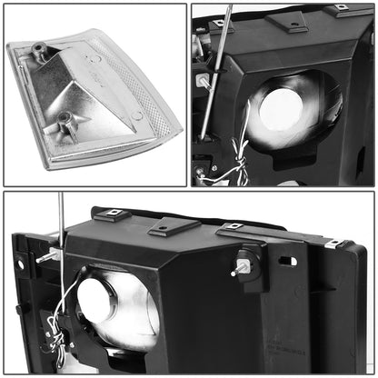 FAROS 91-94 FORD EXPLORER - LED RUNNING LIGHTS REQUIRE TAPPING INTO EXISTING WIRING - LED DRL - CHROME HOUSING / CLEAR CORNER - 9004 LOW BEAM / 9004 HIGH BEAM