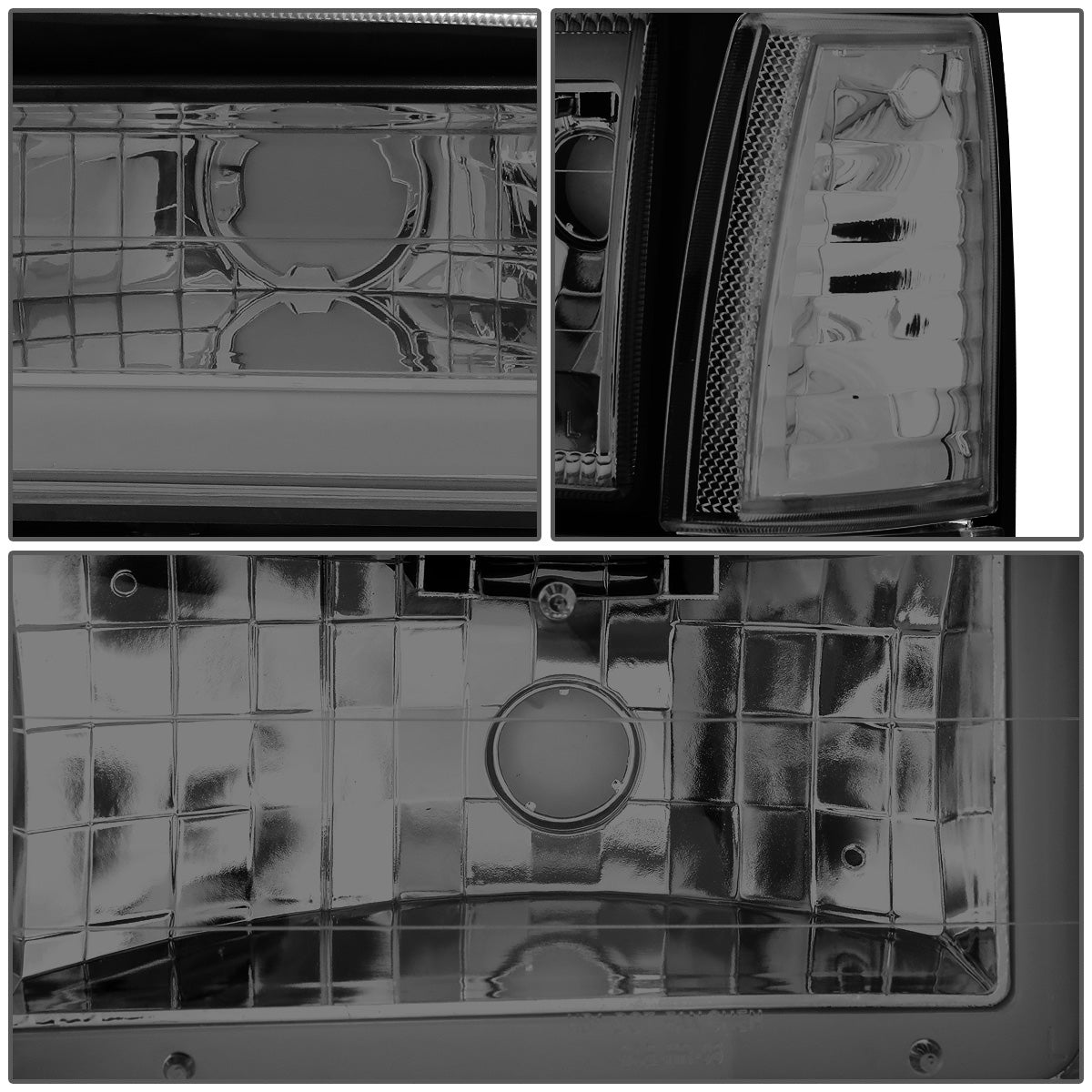 FAROS 91-94 FORD EXPLORER - LED RUNNING LIGHTS REQUIRE TAPPING INTO EXISTING WIRING - LED DRL - SMOKE HOUSING / CLEAR CORNER - 9004 LOW BEAM / 9004 HIGH BEAM
