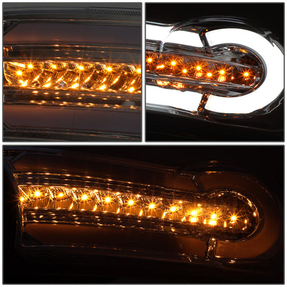 FAROS 07-14 TOYOTA FJ CRUISER - LED DRL - SEQUENTIAL TURN SIGNAL - SMOKE HOUSING / AMBER CORNER - 9003 LOW BEAM / H4 HIGH BEAM