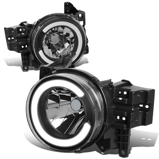 FAROS 07-14 TOYOTA FJ CRUISER - LED DRL  - BLACK HOUSING / CLEAR CORNER - H4 LOW BEAM / H4 HIGH BEAM