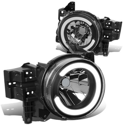 FAROS 07-14 TOYOTA FJ CRUISER - LED DRL  - BLACK HOUSING / CLEAR CORNER - H4 LOW BEAM / H4 HIGH BEAM