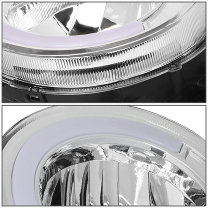 FAROS 07-14 TOYOTA FJ CRUISER - LED DRL  - CHROME HOUSING / CLEAR CORNER - H4 LOW BEAM / H4 HIGH BEAM