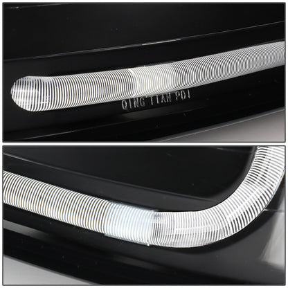 FAROS 99-04 FORD MUSTANG - LED DRL - DAY TIME RUNNING LIGHT STRIP REQUIRES WIRING TO VEHICLE - BLACK HOUSING / AMBER CORNER - 9007 LOW / HIGH BEAM