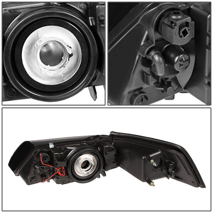 FAROS 99-04 FORD MUSTANG - LED DRL - BLACK HOUSING / CLEAR CORNER - 9007 LOW / HIGH BEAM